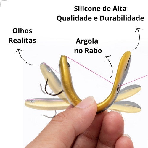 Iscas De Plástico 10 Cm/6g Biônico Material De Pesca Ao Ar Livre - Atacadão Brasileiro